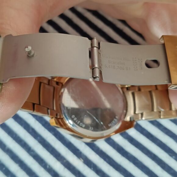 Fossil BQ 1681 Rose Gold stainless swarovski crystal prism dial watch - Picture 9 of 12